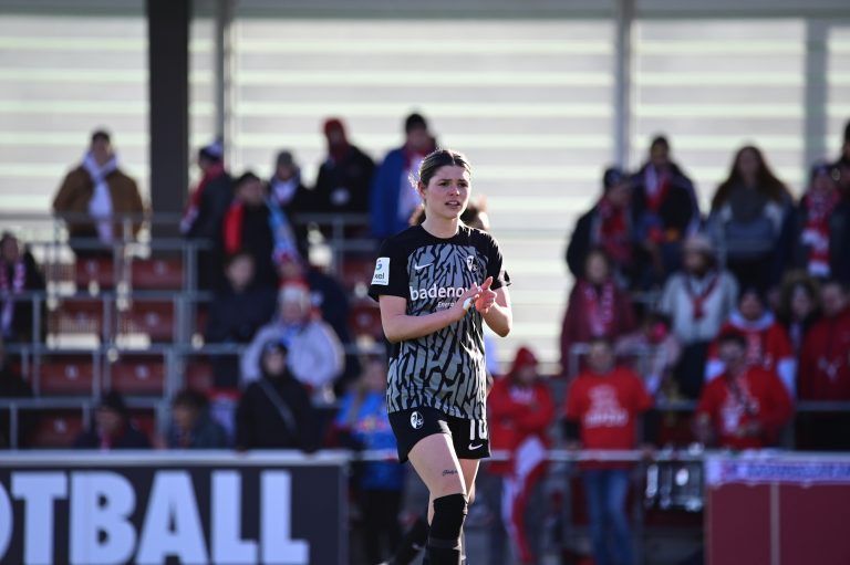 Im vierten Spiel für den SC Freiburg gelang der erste Treffer in Deutschland. <span class="copyright">Klub</span>