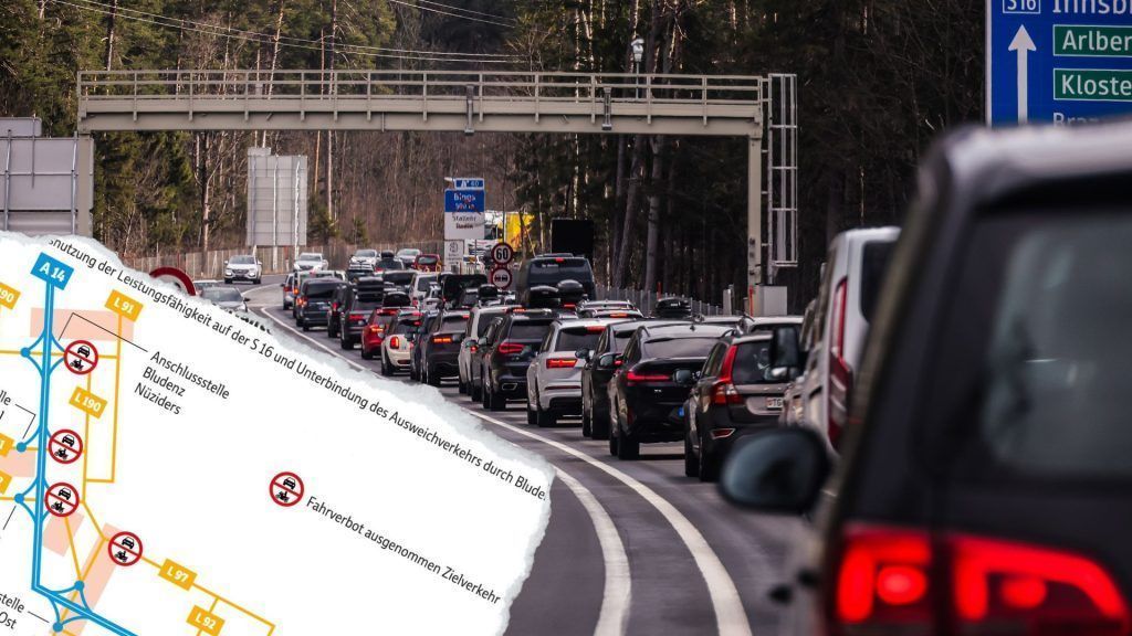 Am Samstag gelten auf der S 16 wieder Abfahrverbote