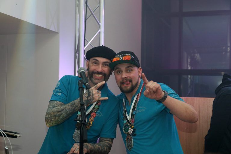 DJ Honzz und DJ Minimi bei der After-Umzugsparty der Leiblachtaler Schalmeien