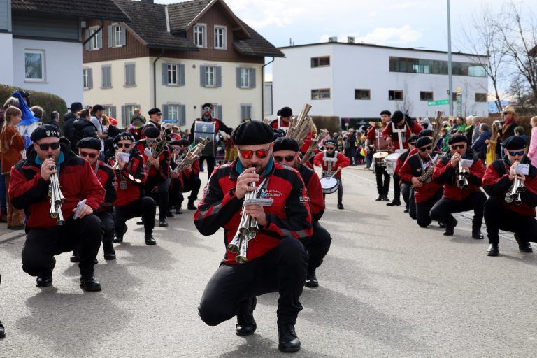 Die Leiblachtaler Schalmeien musizierten durch den Tag.