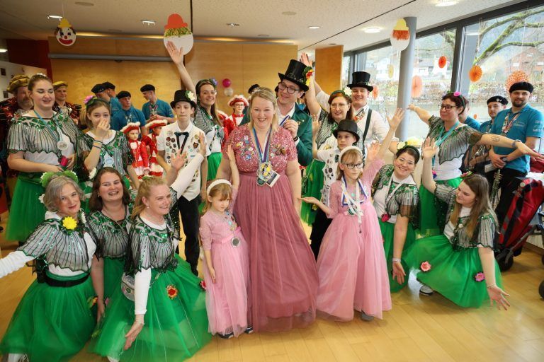 Prinzessin Desiree und Prinz Florian bei der Prinzenpaarshow.