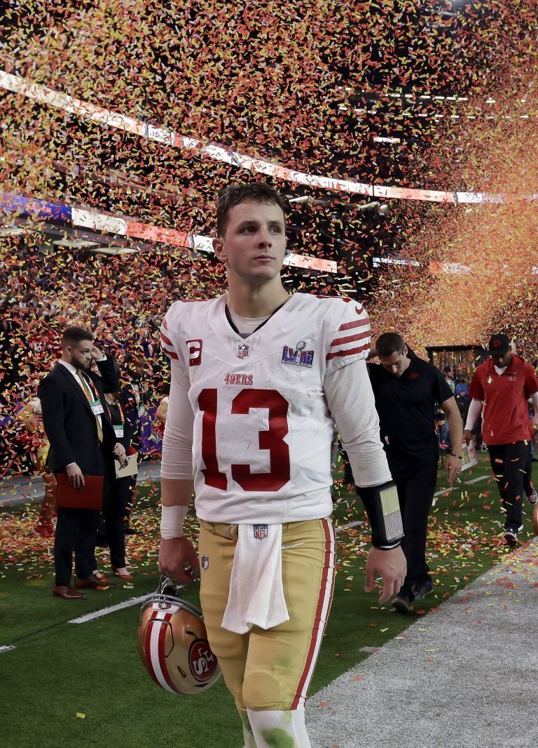 Ein enttäuschter Brock Purdy, Quarterback der 49ers. <span class="copyright">ap</span>