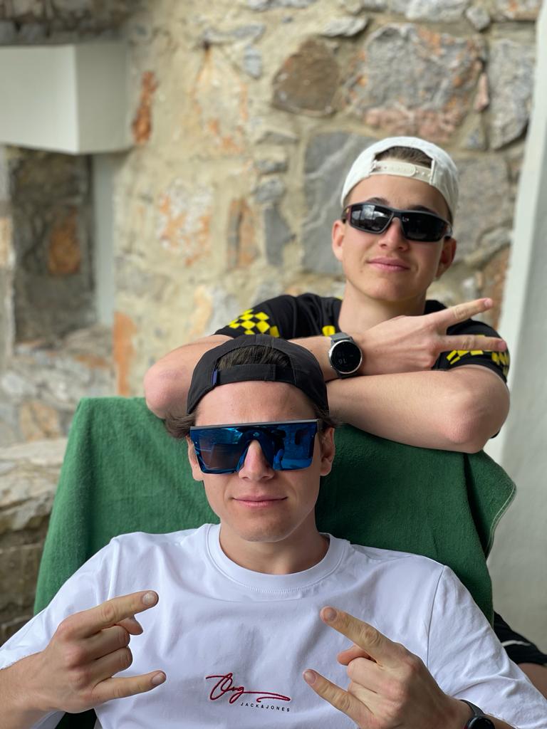Buddys: Kilian Gütl mit Bruder Pius.