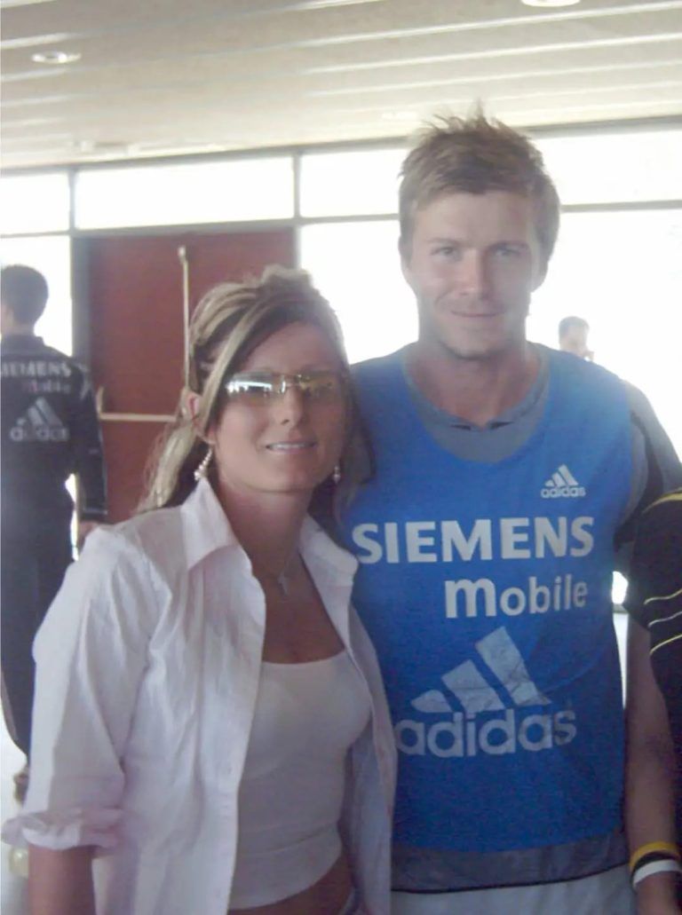 . . . und David Beckham <span class="copyright">Privat</span>