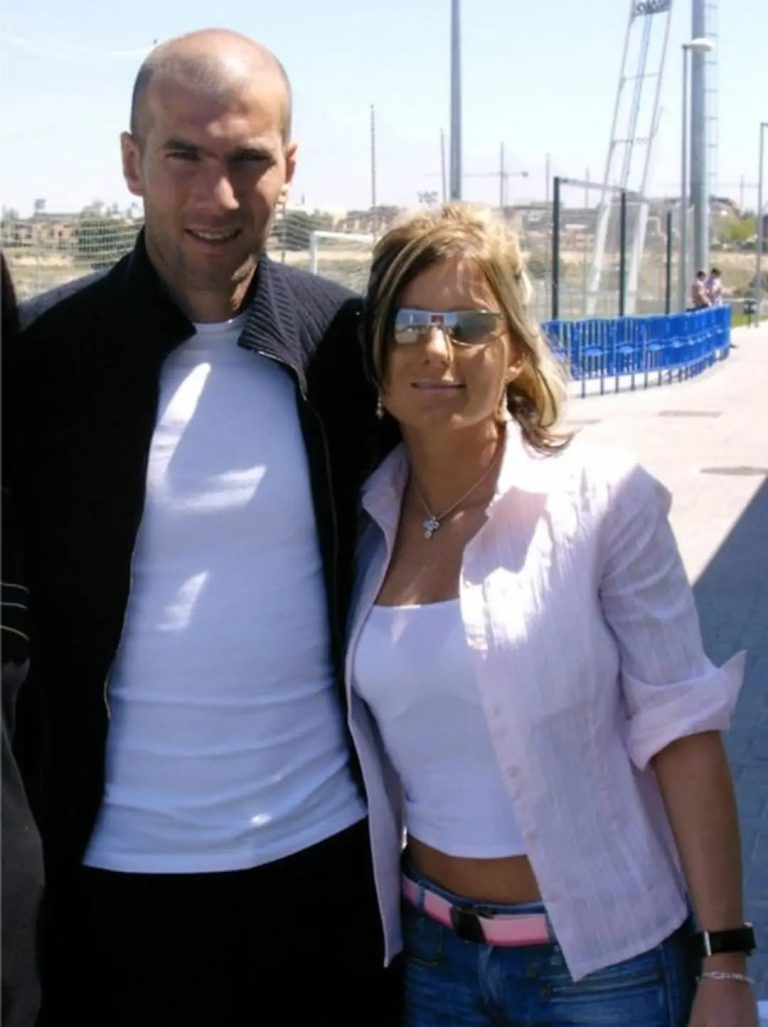 In Madrid traf Cindy Müller Anfang der 2000er-Jahre die Real-Spieler Zinédine Zidane . . .