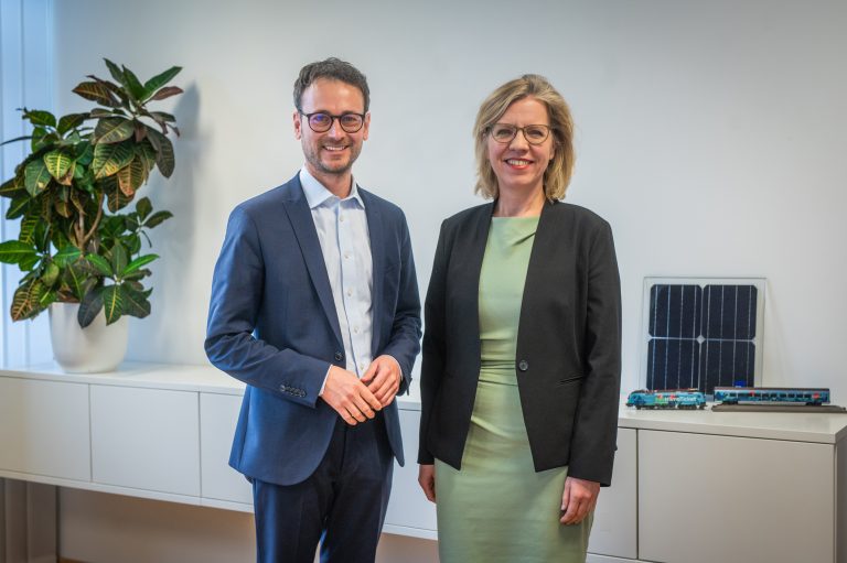 Daniel Zadra war zu Besuch bei Klimaschutzministerin Leonore Gewessler in Wien. <span class="copyright">BMK/Cajetan Perwein</span>