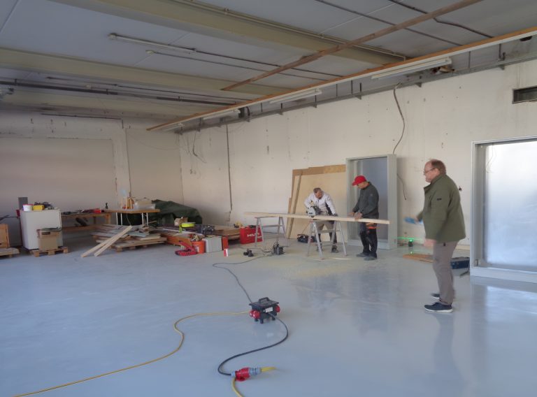 Teil des Umbaus der Alten Säge ist die Schaffung eines „Kultur Depots“, in dem Equipment gelagert wird, das Vereinen für Veranstaltungen bereitgestellt wird.
