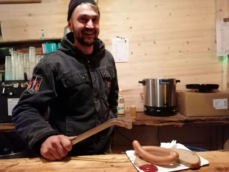 Jodok Metzler sorgte für die Verpflegung der Gäste.