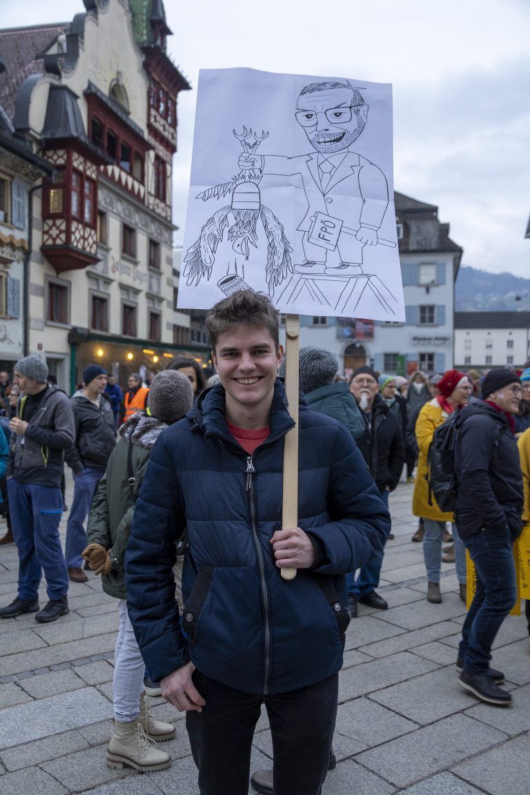 Alexander Eberle ist aus Lauterach angereist. <span class="copyright">VN/Paulitsch</span>