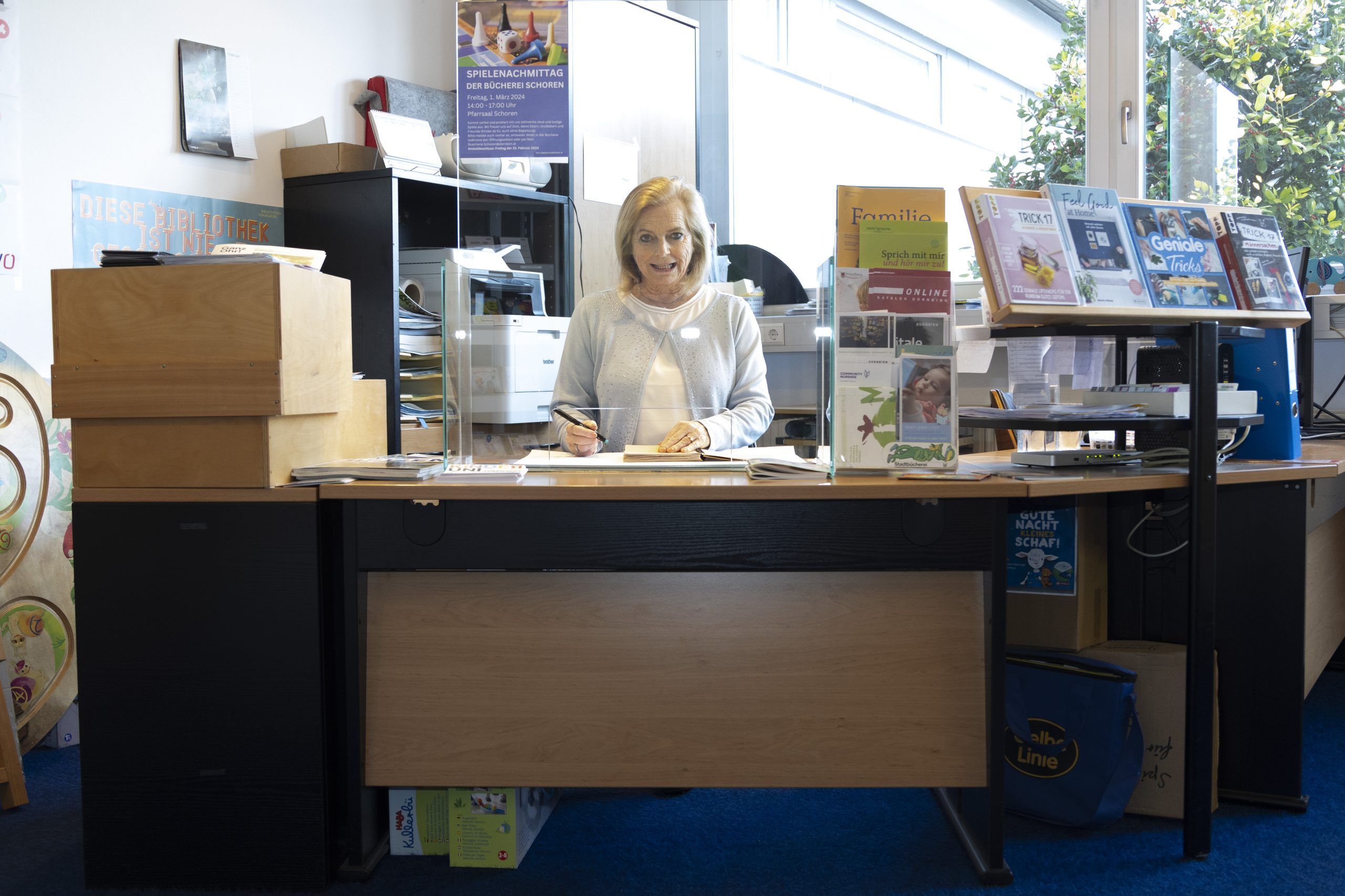 Ingeborg Winsauer, Leiterin der Bücherei Dornbirn-Schoren