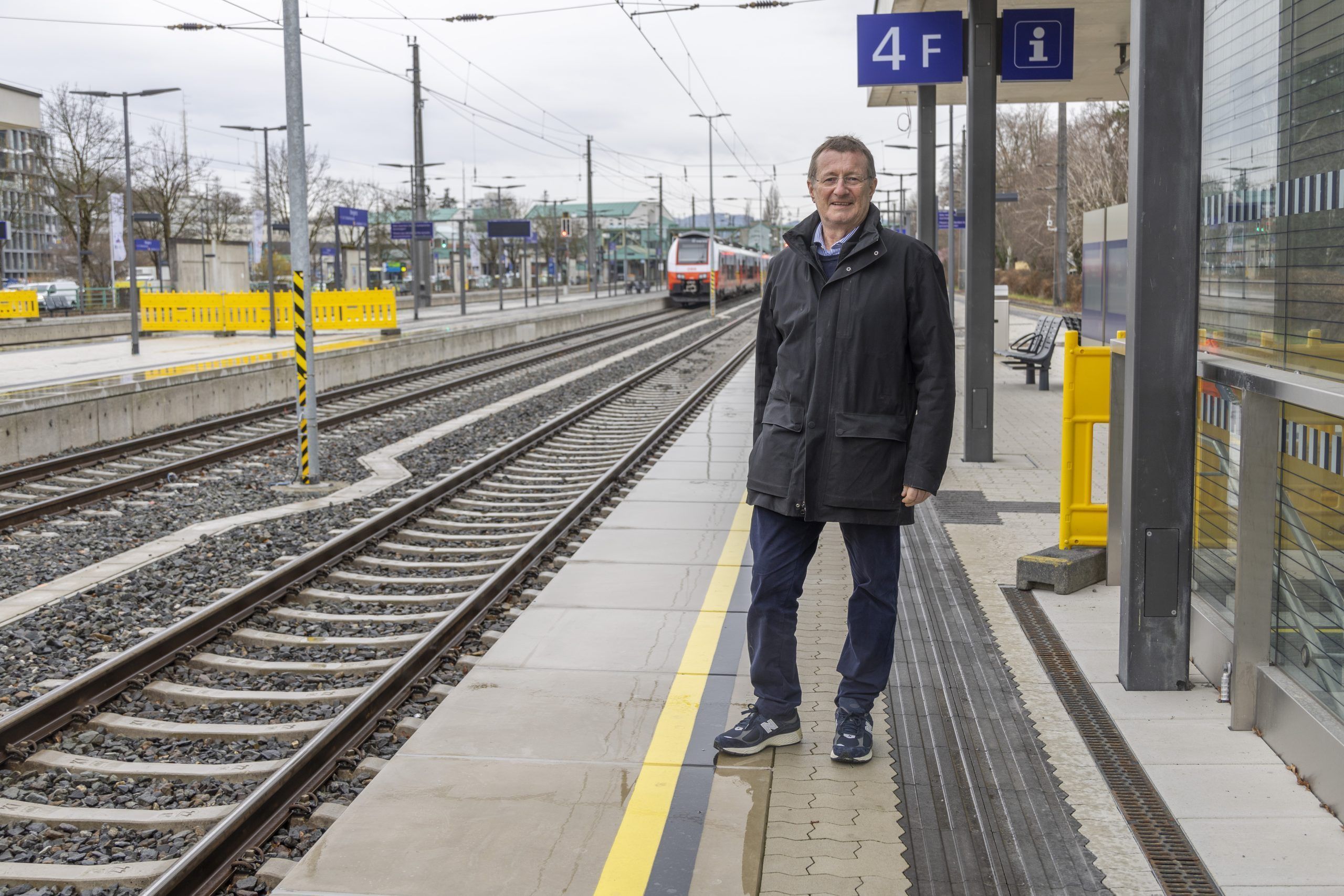 Baustelle Hypounterführung Termin mit dem Projektkoordinator Dominik Lumetzberger und Pressesprecher Christoph Gasser-Mair, Architekt Markus Ostertag ahnhof Bregenz