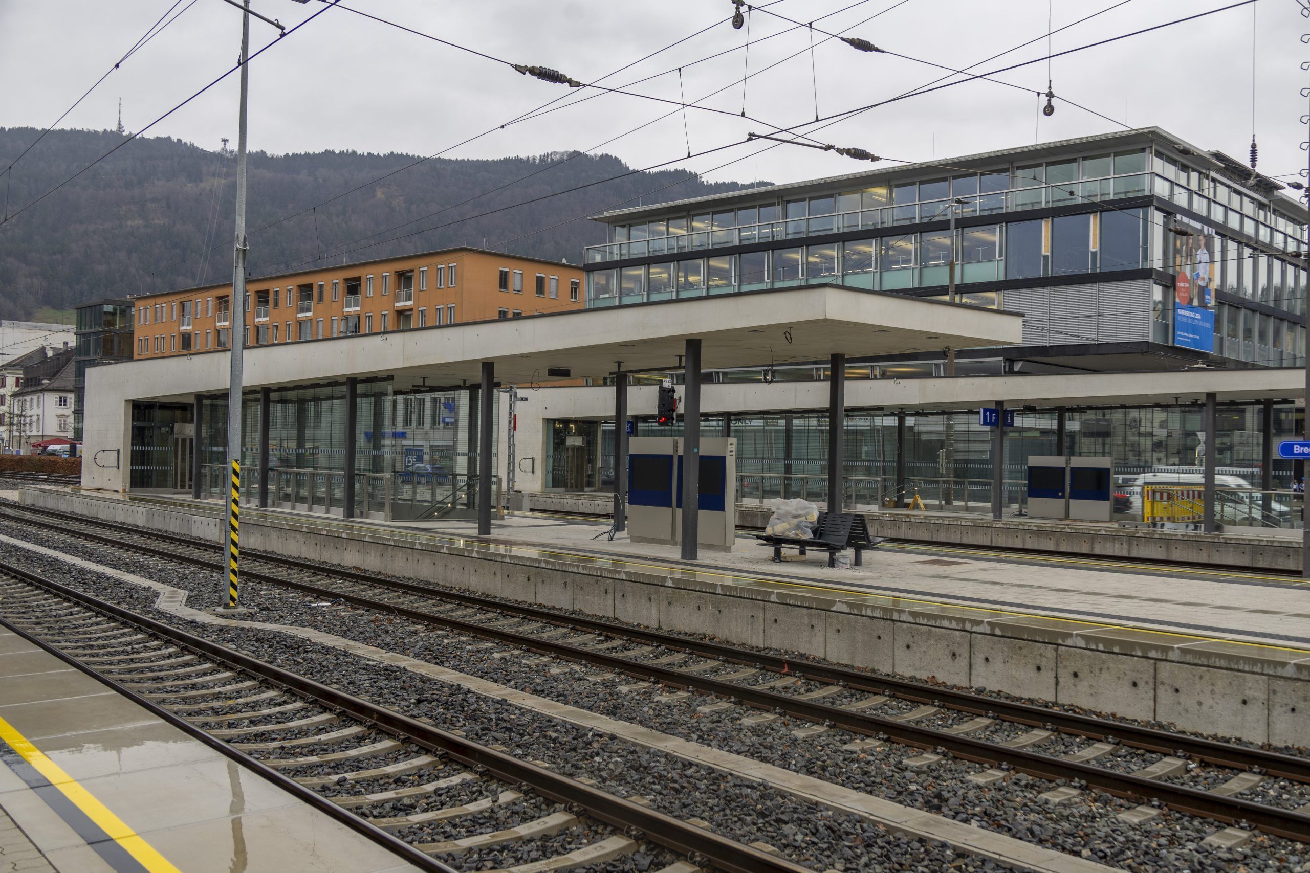 Baustelle Hypounterführung Termin mit dem Projektkoordinator Dominik Lumetzberger und Pressesprecher Christoph Gasser-Mair, Architekt Markus Ostertag ahnhof Bregenz