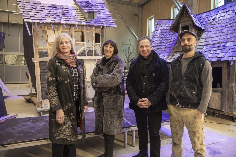 Festspiele Festspielhaus TV- und Fototermin Aufbau Der Freischütz