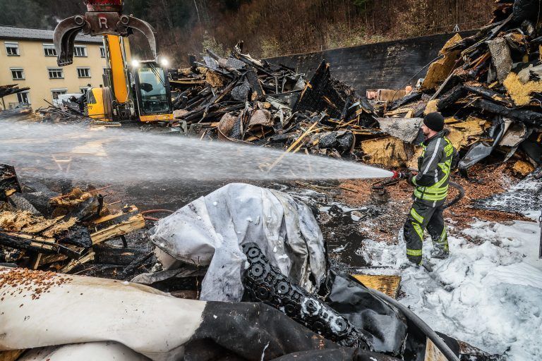 Altstoffsammelzentrum Feldkirch Brand