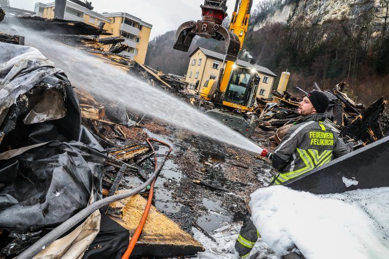 Altstoffsammelzentrum Feldkirch Brand