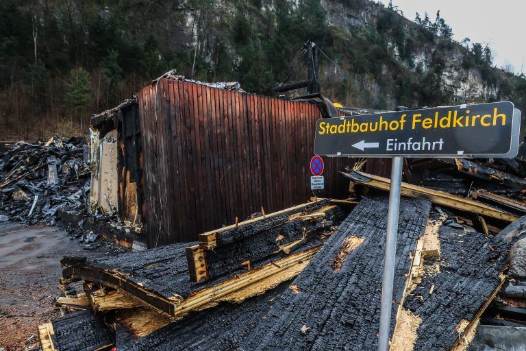Altstoffsammelzentrum Feldkirch Brand