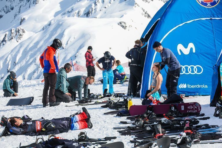 snowboardcross, sbx, training am grasjoch