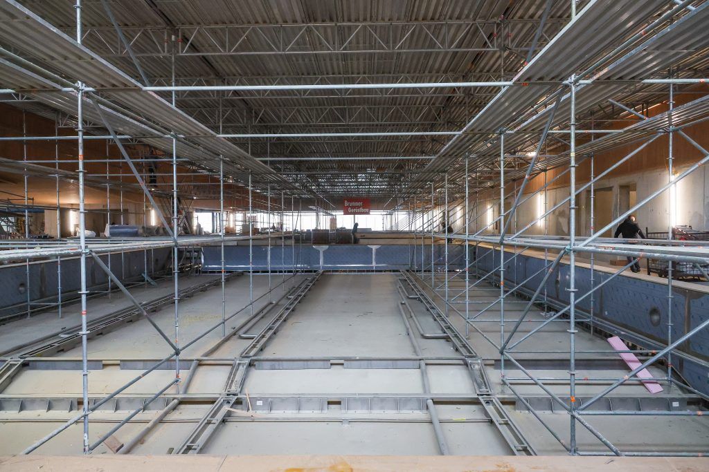 Ein Blick in das neue Bregenzer Hallenbad