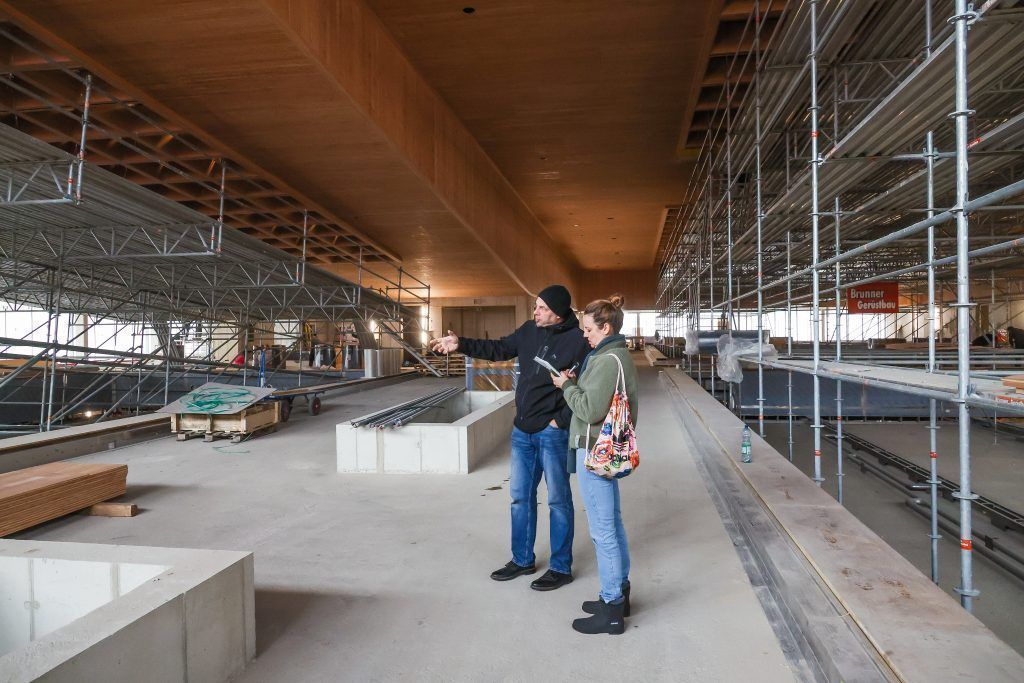 Ein Blick in das neue Bregenzer Hallenbad