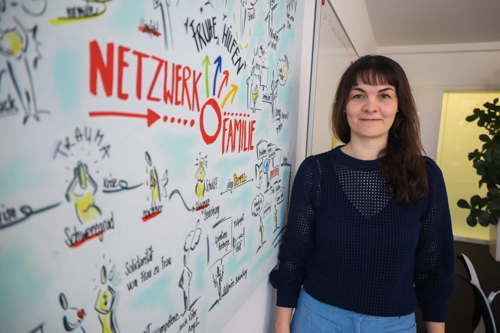 Alexandra Handle stärkt Familien den Rücken