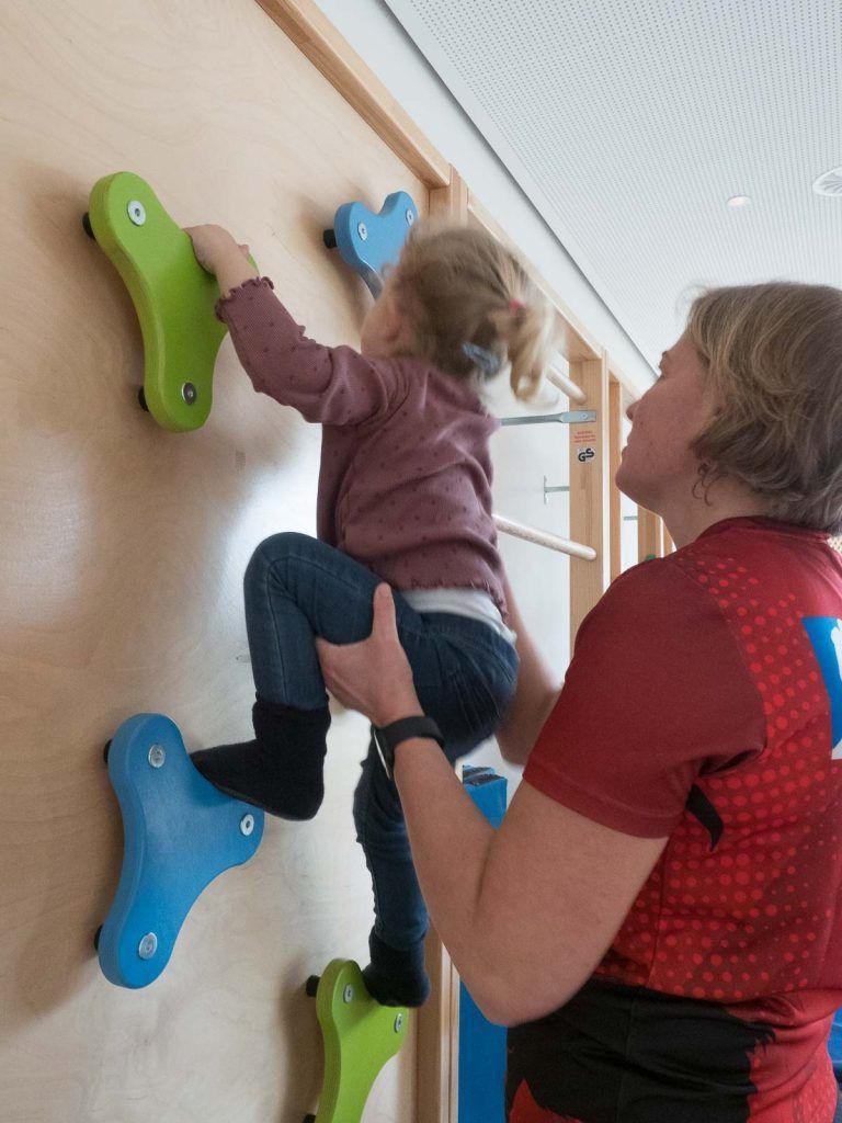 Miniböcklegruppe Koblach am ersten Nachmittag im Kindergarten Ried