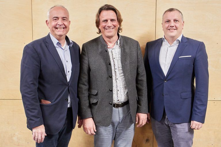 Bgmst. Manfred Böhmwalder, Bgmst. Gerd Hölzl, Gemeinderat Christoph Längle - 96. JHV KSV Götzis