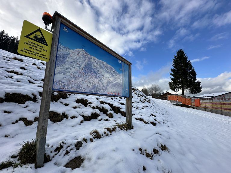 Neuschnee am Bödele am 20.02.2024