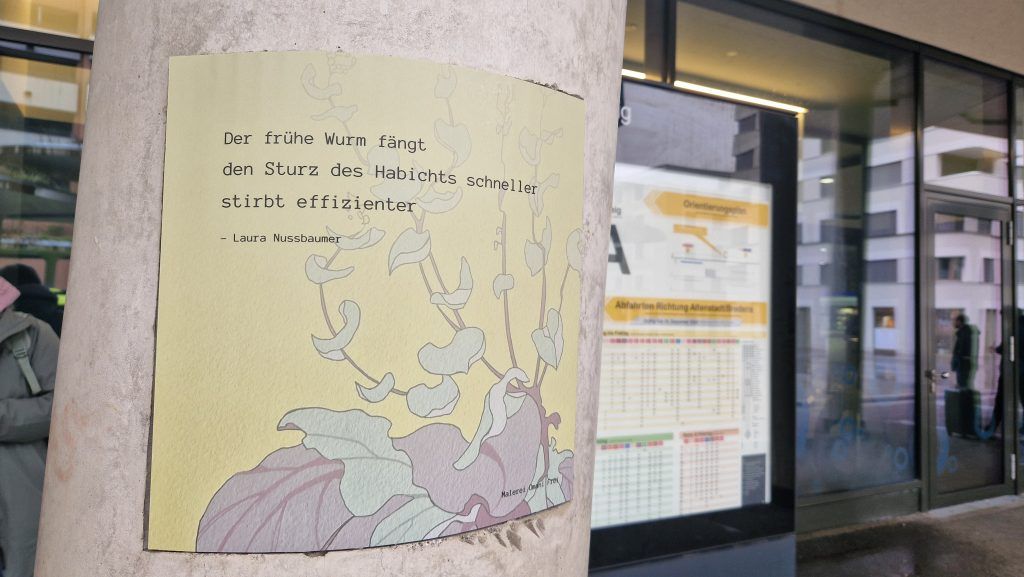 Haikus am Literaturbahnhof Feldkirch