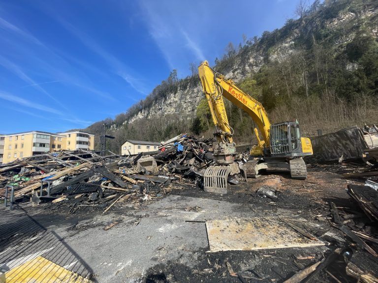 Aufräumarbeiten ASZ Feldkirch