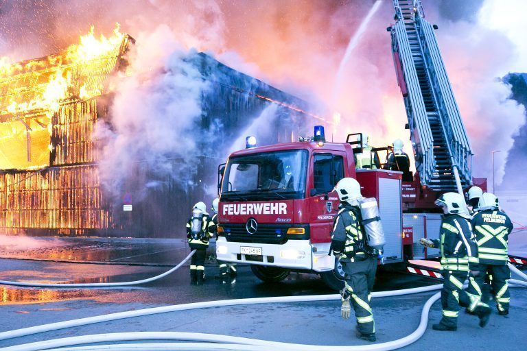 Feldkirch am 12.3.2024  Brand Abfallwirtschaftszentrum, Auf dem 