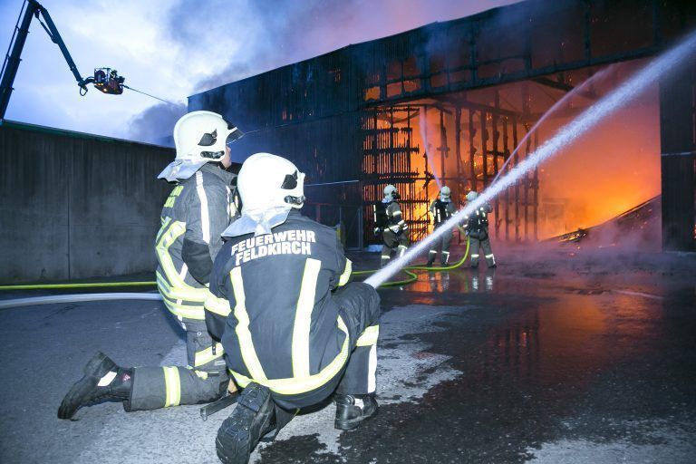 Feldkirch am 12.3.2024 Brand Abfallwirtschaftszentrum, Auf dem