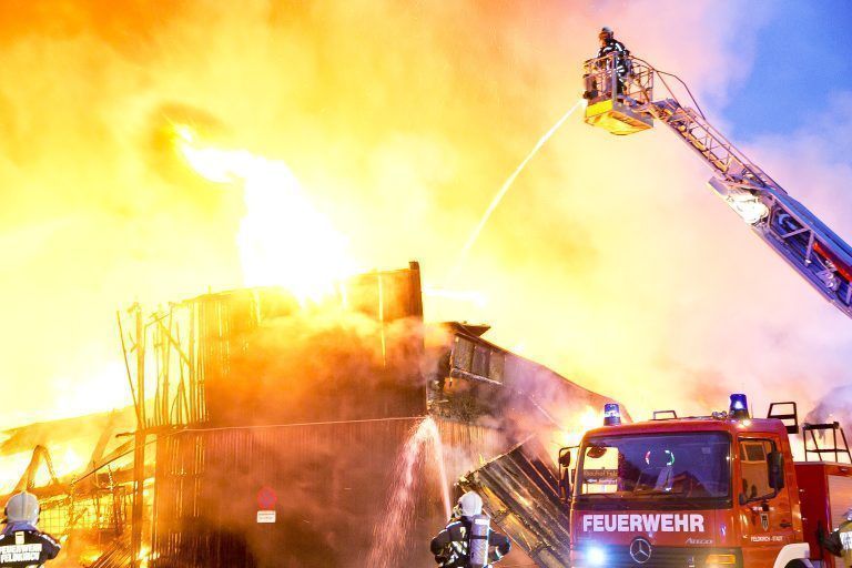 Feldkirch am 12.3.2024 Brand Abfallwirtschaftszentrum, Auf dem