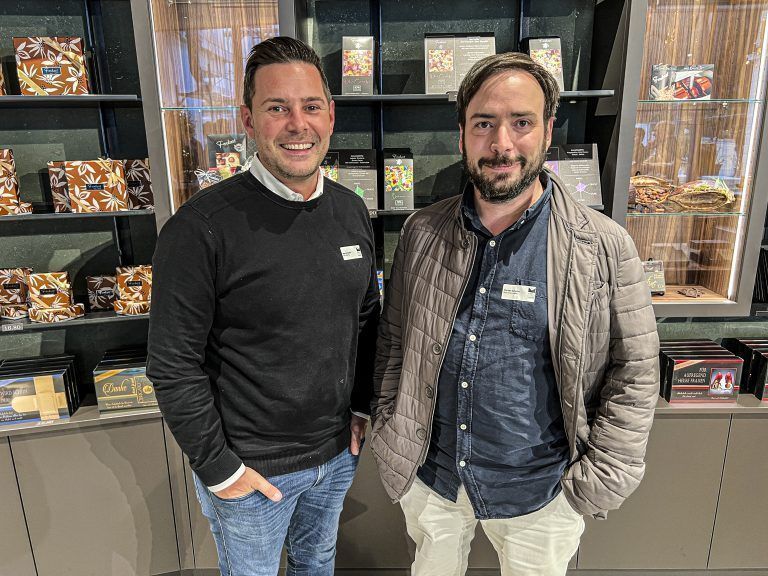 Caterer Marco Geser und Kaffeeexperte Florian Amann