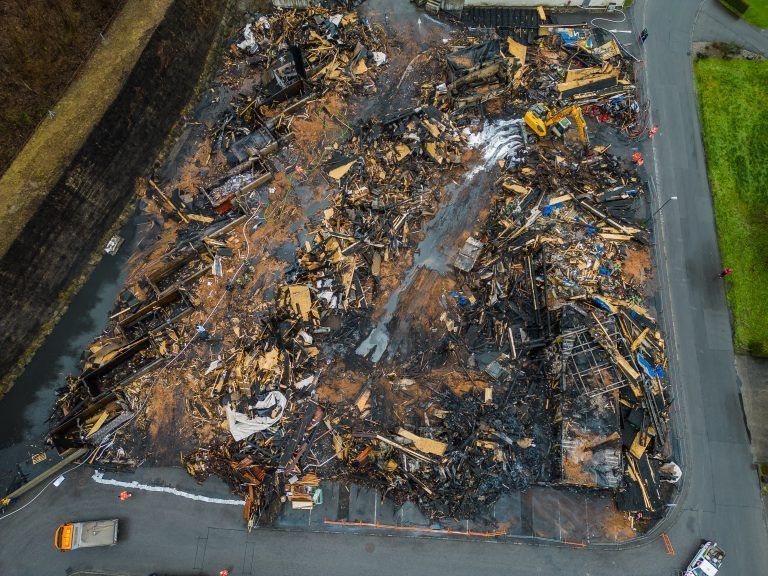 Altstoffsammelzentrum Feldkirch Brand