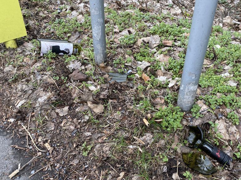 Müll am Ill-Radweg
