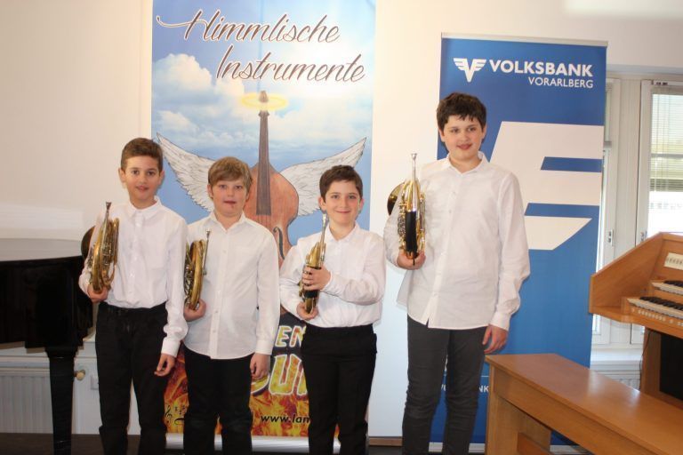 Juniors Horns der Musikschule Rankweil will eine Medaille holen. - © VN-TK