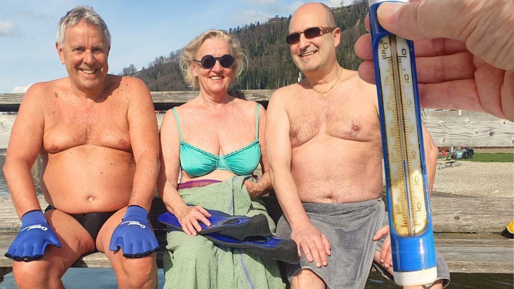 Ganz schön cool: Die Eisschwimmer von Bregenz