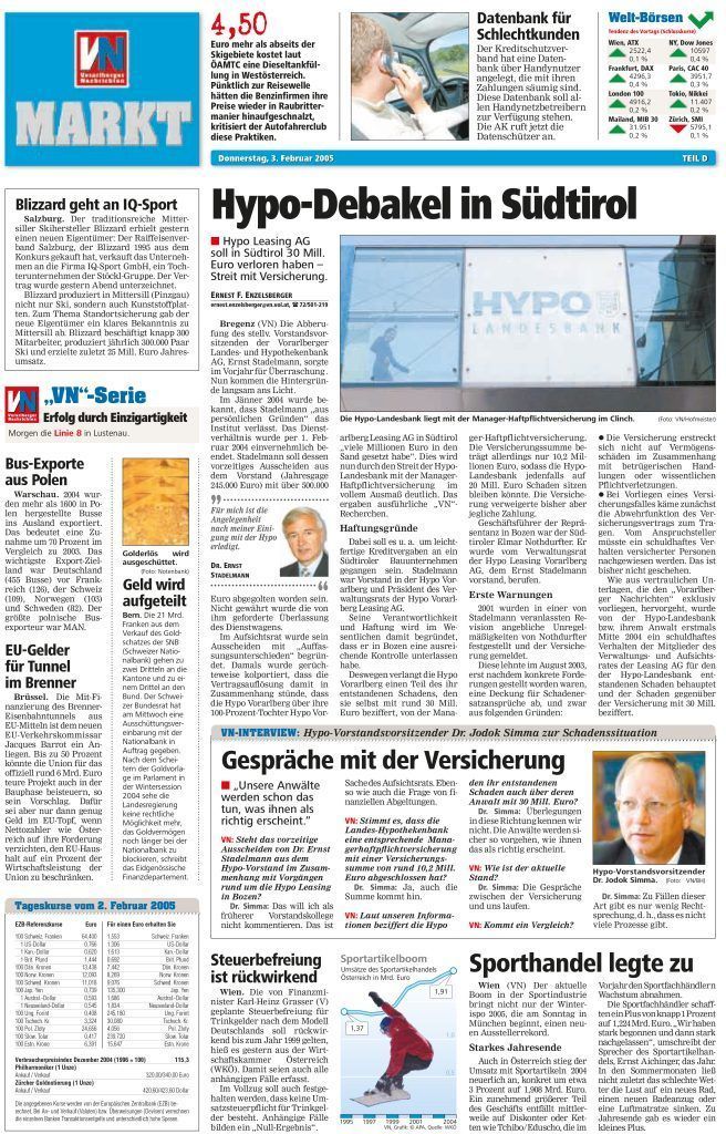 Causa Hypo: "Sie waren tagelang auf Tauchstation Herr Landeshauptmann"