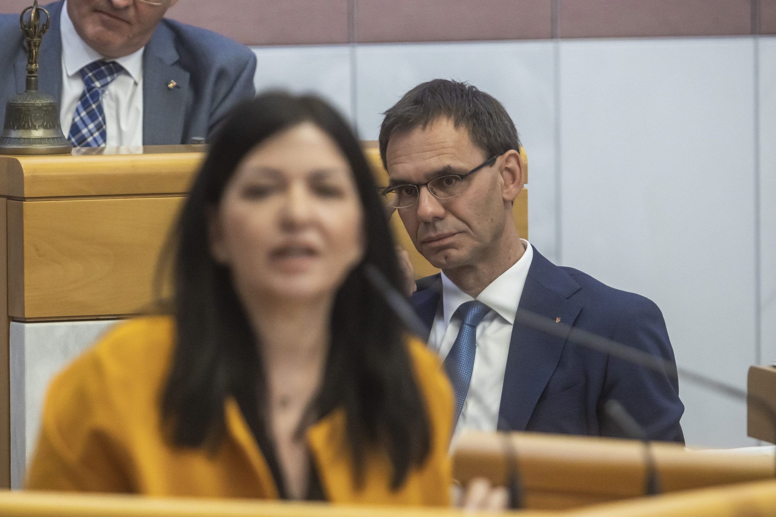 Landtagssitzung, vom Misstrauensantrag gegen Landeshauptmann Markus Wallner , Christoph Bitschi, Manuela Auer Roland Frühstück, Daniel Zadra,Eva Hammerer Sabine Scheffknecht