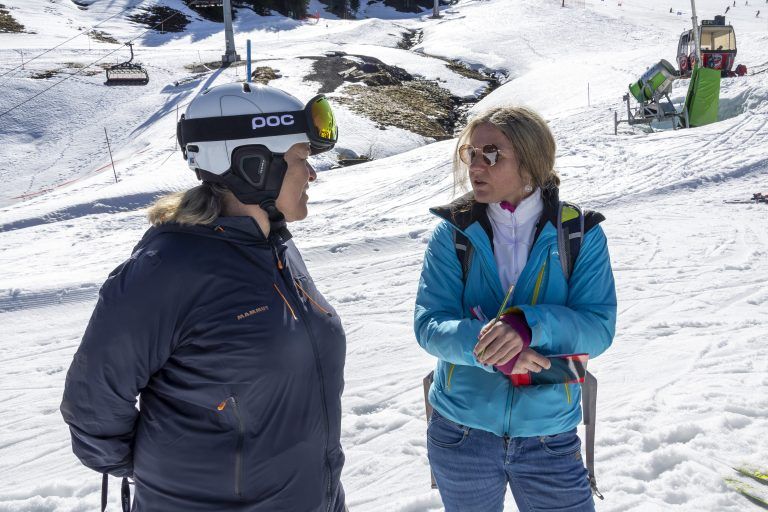 Reportage Schulolympics Bundesmeisterschaften Ski Alpin rund ums Ziel Gastronomie Umfrage Schüler Skifahren