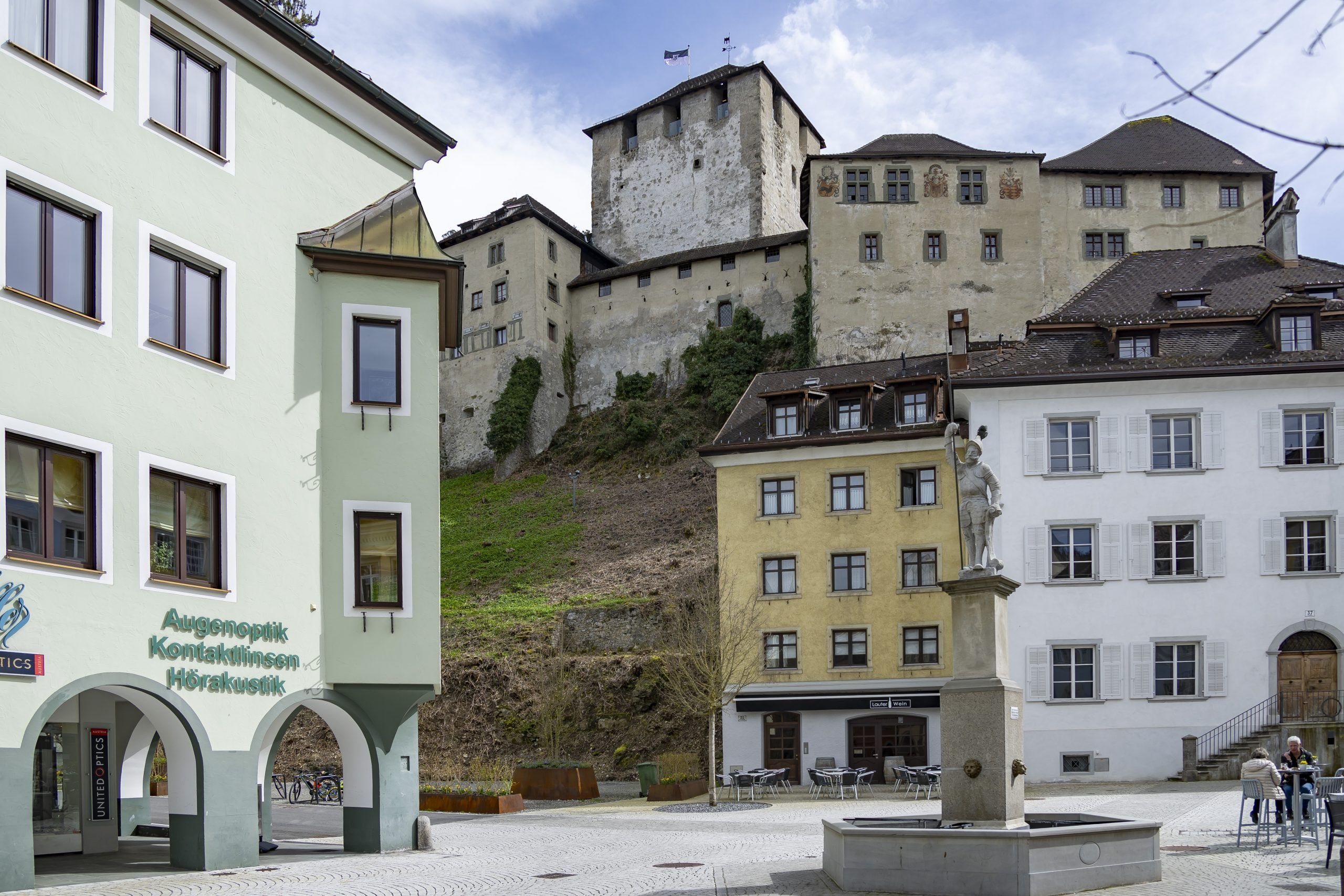 Feldkirch Innenstadt Bauprojekt Schattenburg Marokkanerstrasse Innenstadt Stadtentwicklug