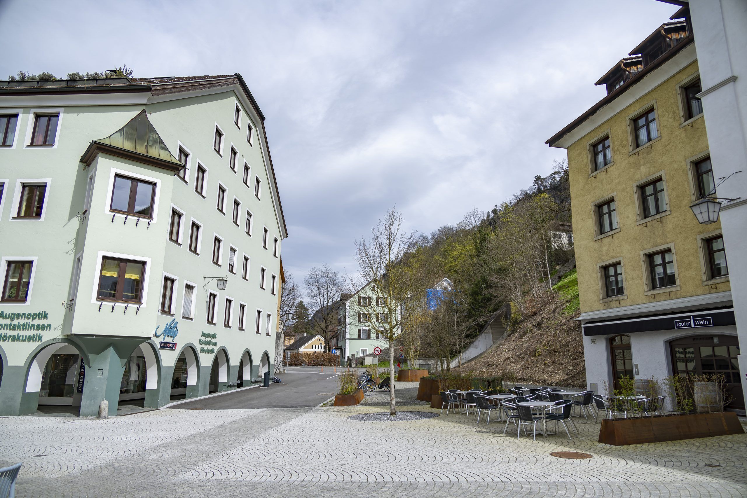 Feldkirch Innenstadt Bauprojekt Schattenburg Marokkanerstrasse Innenstadt Stadtentwicklug