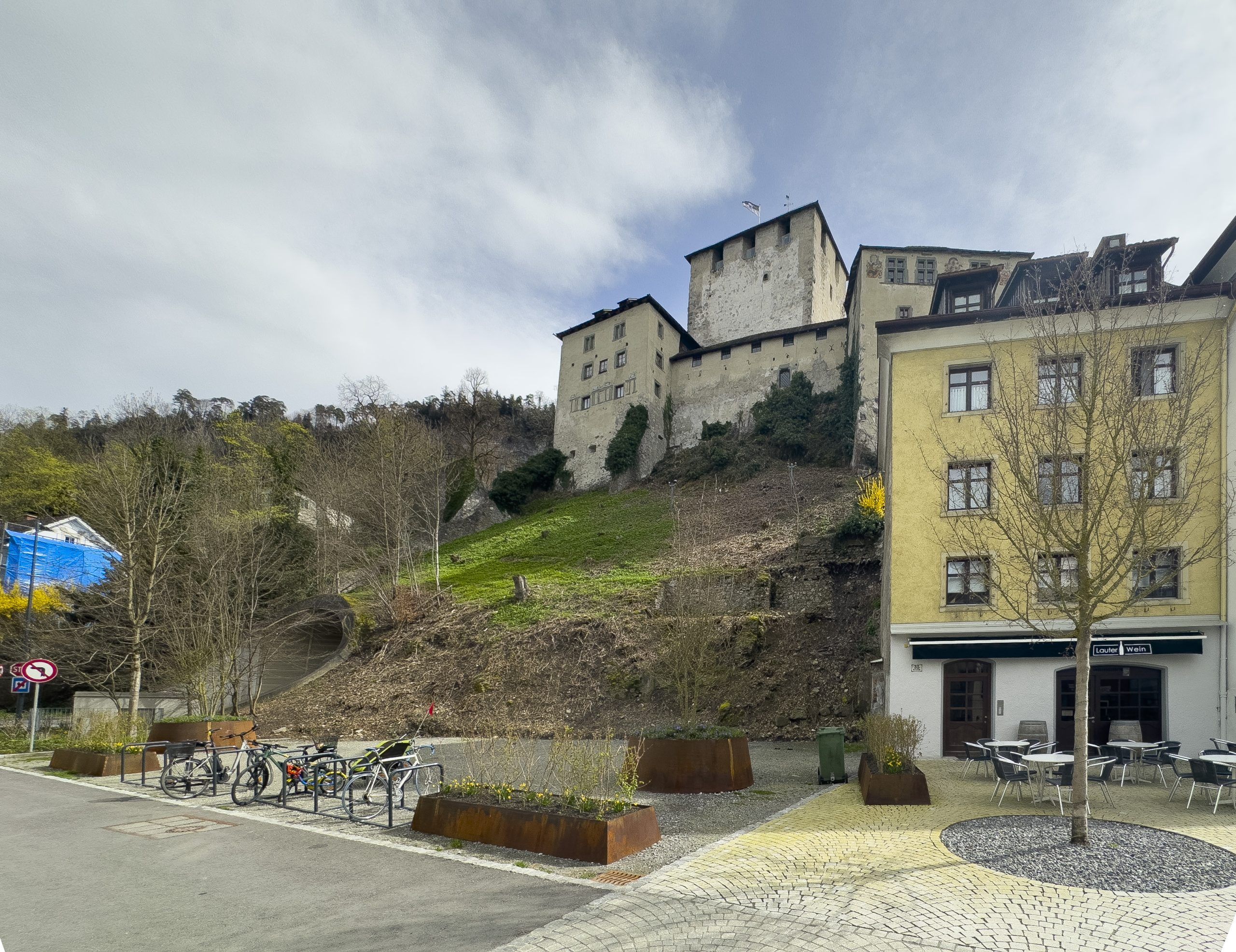 Feldkirch Innenstadt Bauprojekt Schattenburg Marokkanerstrasse Innenstadt Stadtentwicklug