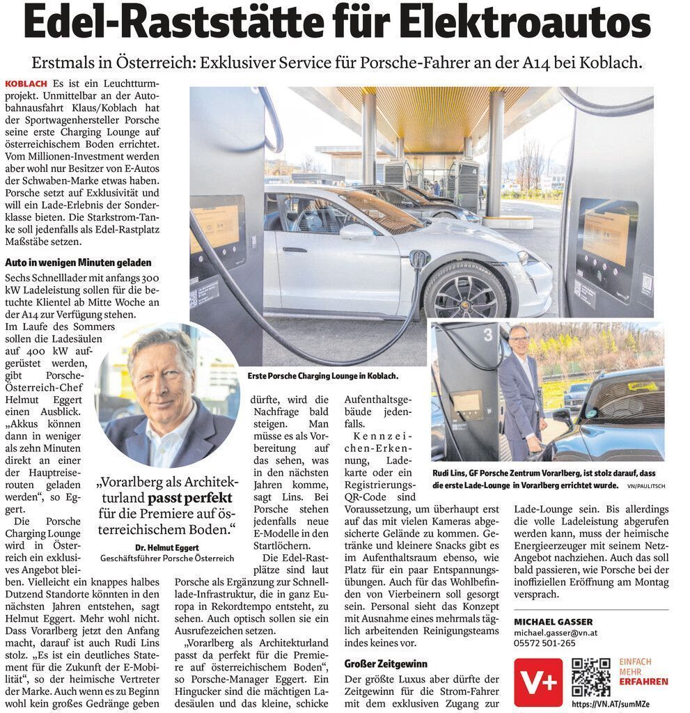 Porsche-Elektro-Tankstelle