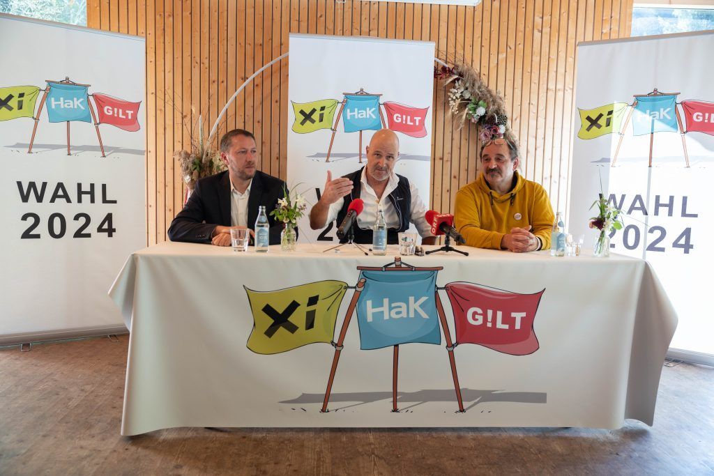Chris Alge und seine Liste Xi-HaK-Gilt möchten Klubstärke erreichen