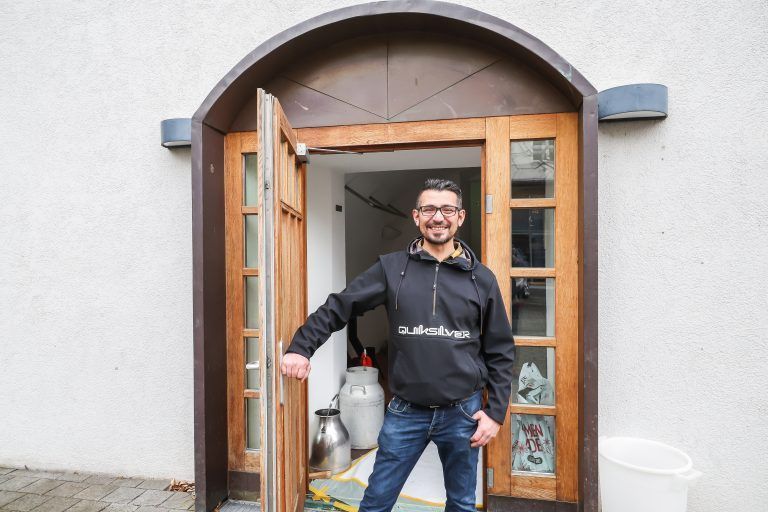 Neuer Wirt im ehem. Glggele/Fein7, treffen uns mit Kilian Stern im ehem. Glggele, Umbauarbeiten sind im Gang, Erffnung im Mai