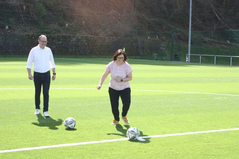 Katharina Wöß-Krall - Kunstrasen Rankweil Eröffnung
