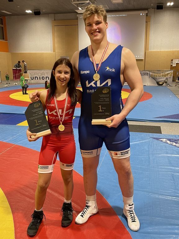 xenia begle und leonhard junger beide gold - ksk klaus tonangebend
