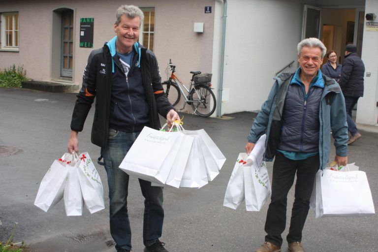 FPÖ Rankweil Müller und Fritz Breuss - Rankweil Frühstücksgruß