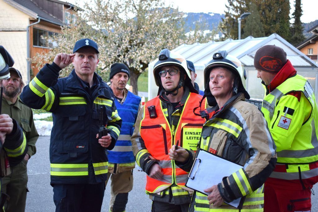 Feuerwehren probten den Ernstfall in Hittisau
